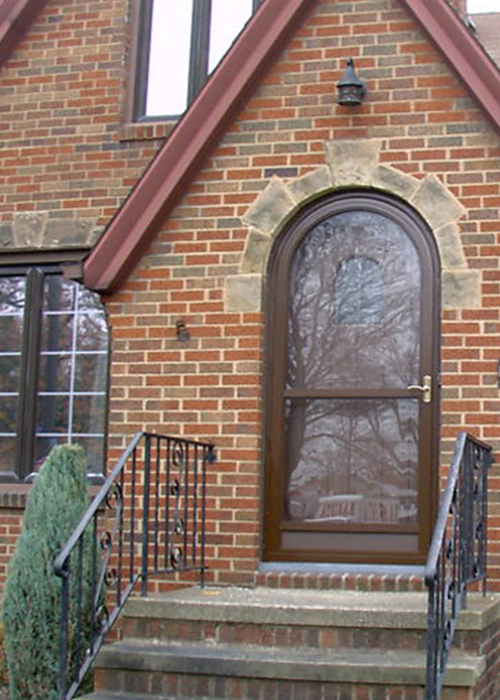 2 Lite Round Top Door - Arch Angle Custom Arched Top Storm Windows & Storm Doors