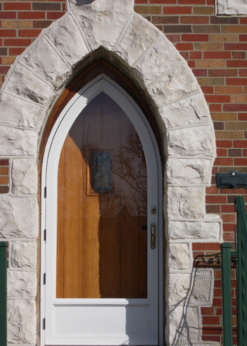 Cathedral Arch Door - Arch Angle Custom Arched Top Storm Windows & Storm Doors