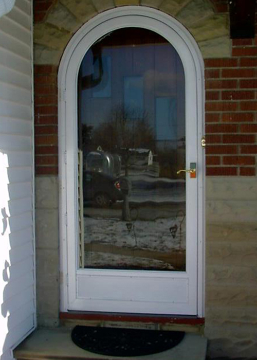 Full View Round Top Door - Arch Angle Custom Arched Top Storm Windows & Storm Doors
